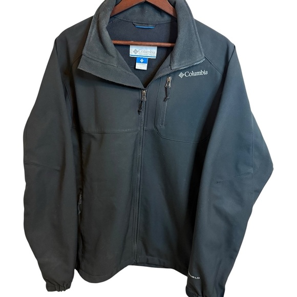 Columbia | Men's Ascender Soft Shell Black Jacket | Sz L - Picture 4 of 12